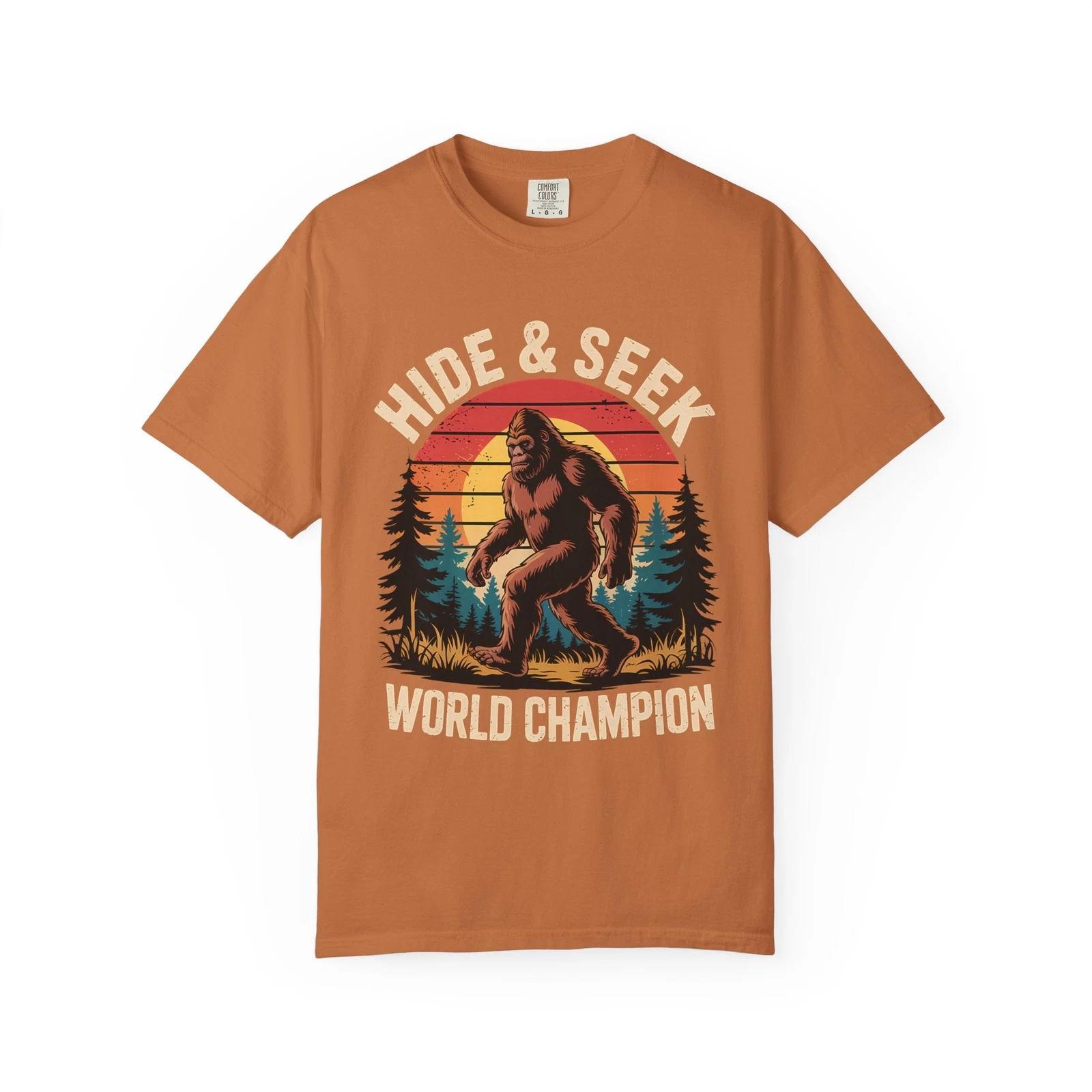 Sasquatch Hide & Seek T-Shirt | Funny Bigfoot Nature Tee | Unisex Gift