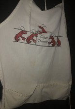 vintage 1986 Augusta Cajun Country Apron Made in USA