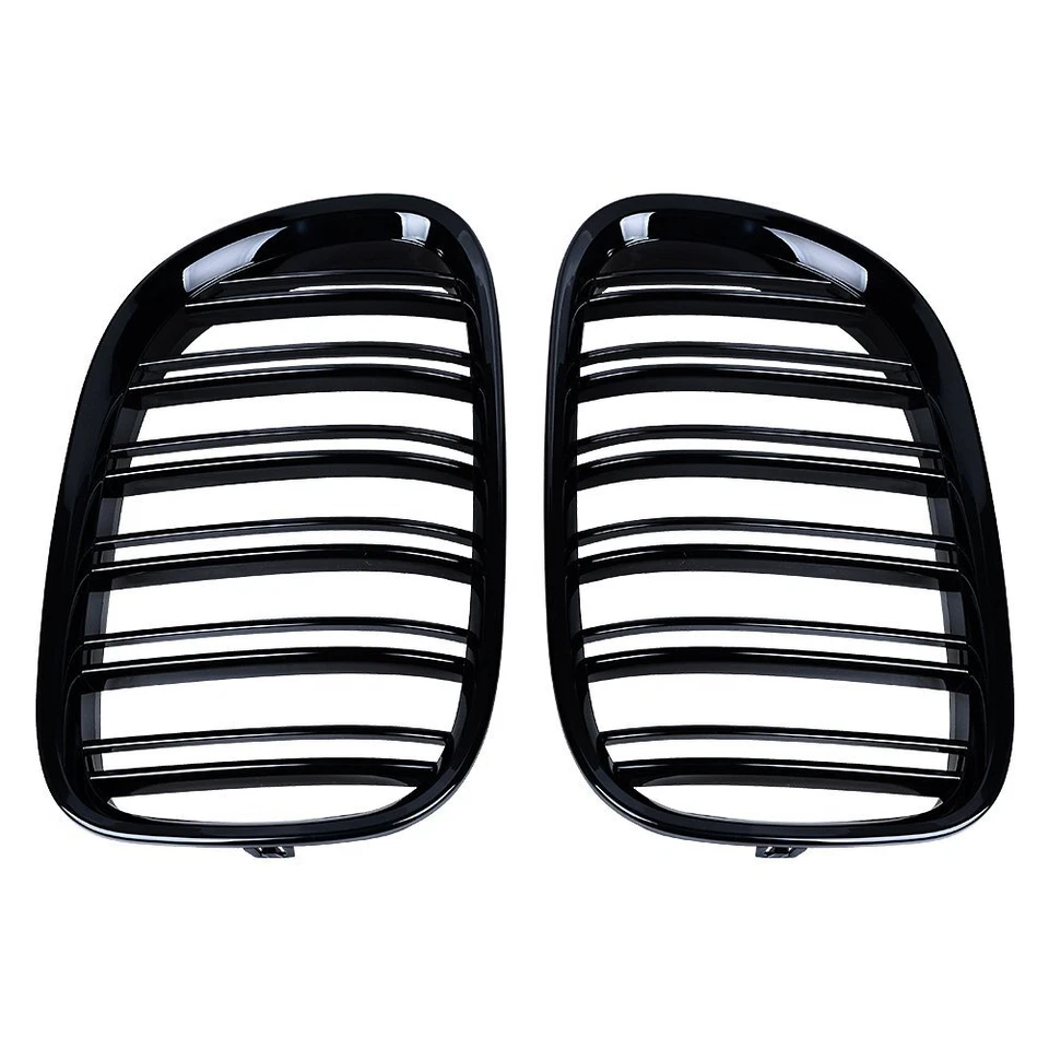 Gloss Black Front Kidney Grill for BMW F01 F02 7 Series 740i 750li 760li 2009-15 Foto 3 de 4