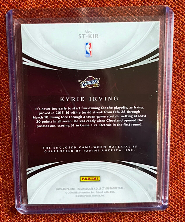 Kyrie Irving Patch 1/1 アービング immaculate Custom Kyrie