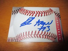 D.L. HALL DL Signed Signature Card In Person Autograph AUTO Orioles #1 Pick