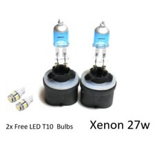 2x H27w1 880 27w Super White Xenon Lookeffect Upgrade Hid T10 Led Sidelights