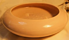 Vintage Haeger Pale Pink Colored Round Low-Profile Footed Planter #8444