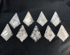 Lampadario cristallo di rocca naturale prisma forma aquilone piatto 5 pollici/127 mm