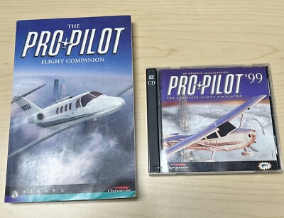 Pro Pilot 99 Flight Simulator PC Video Game Computer Microsoft Dynamix 90's 