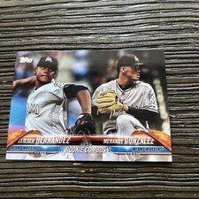 2018 Topps Update #US77 Merandy Gonzalez / Elieser Hernandez Rookie    Marlins
