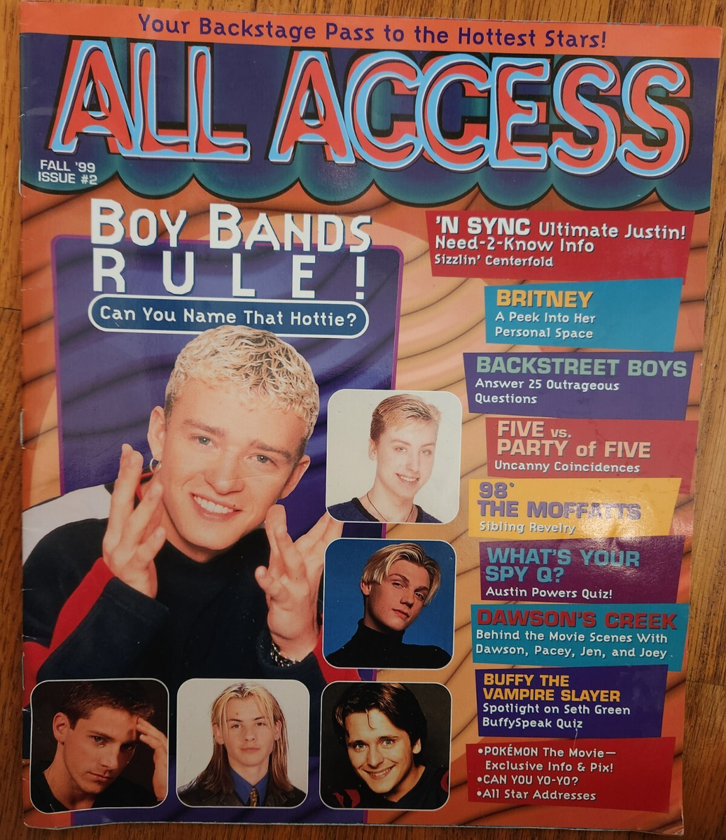 JUSTIN TIMBERLAKE NSYNC All Access Magazine Fall 1999 #2 BRITNEY