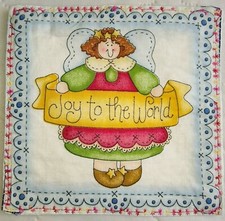 Handmade Quilted Beautiful Table Runner Topper Mat Stitched 7 x 7