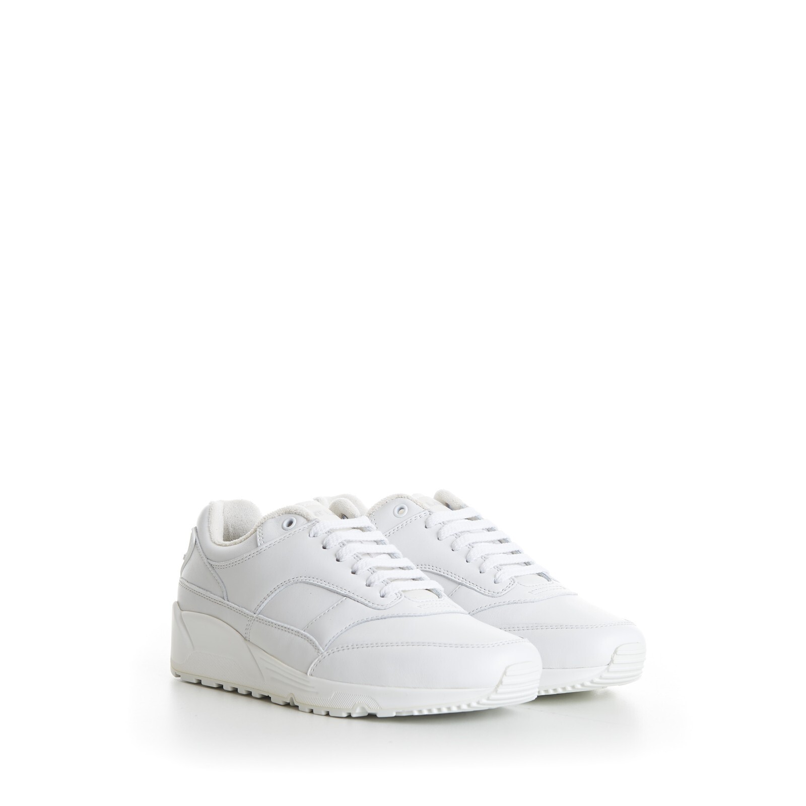 SAINT LAURENT 895 $ Sneakers basse da uomo bianche "Bump" pelle liscia