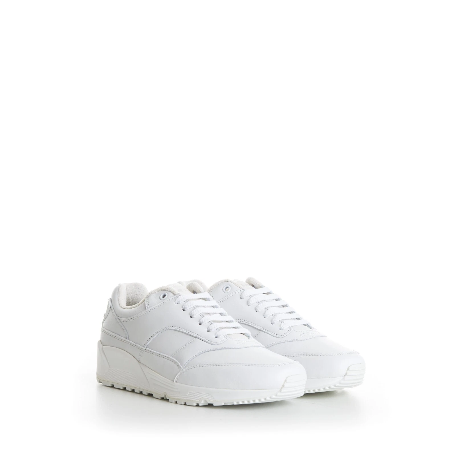 Saint Laurent — SAINT LAURENT 895$ Men's White 'Bump' Low-top Sneakers - Smooth Leather