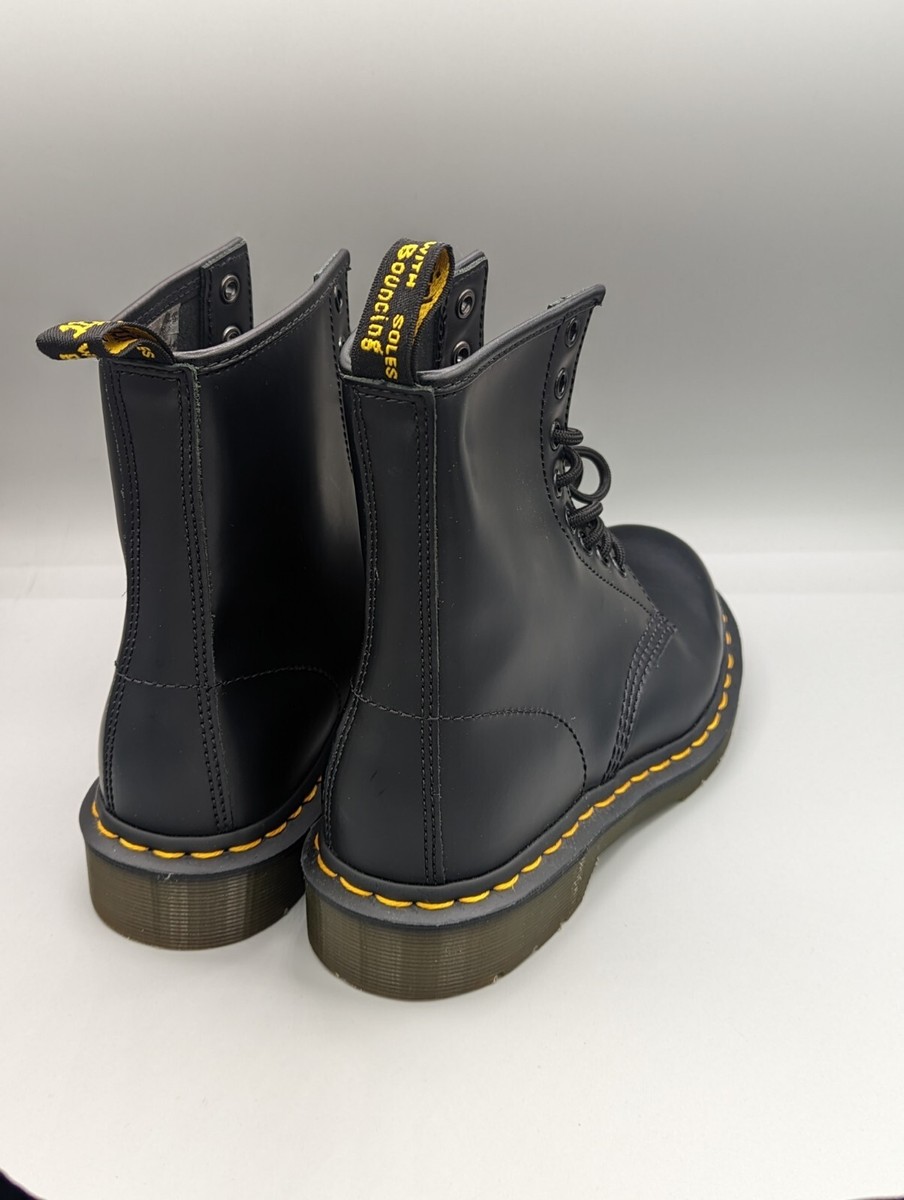 Dr Doc Martens 1460 AW004 Black Combat Boots Women Sz 7 Men 6 | eBay