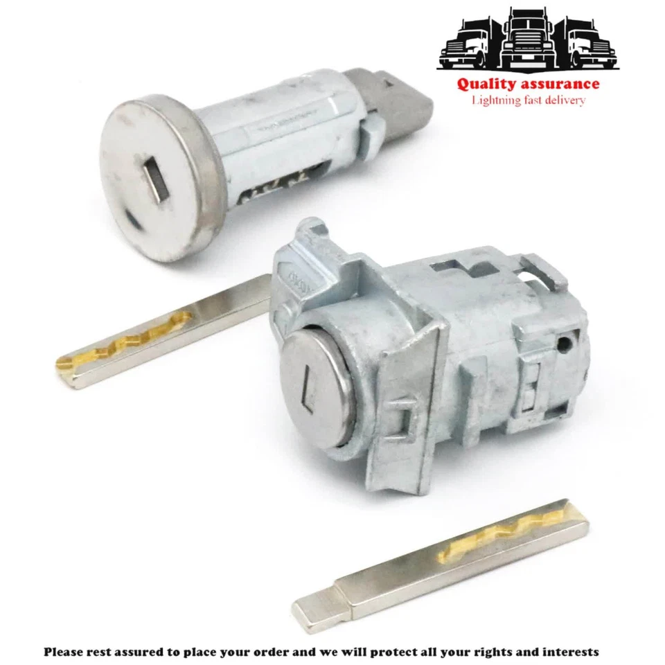 For 10-2016 Chevrolet Camaro Ignition Switch&Driver Door Lock Cylinder w/ 2 Keys Foto 3 de 4