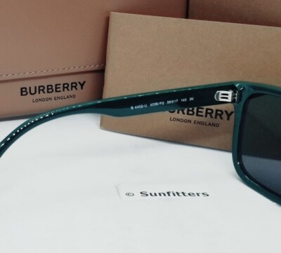 BURBERRY green/green mirror BE4402U 4038F2 56 sunglasses NEW 