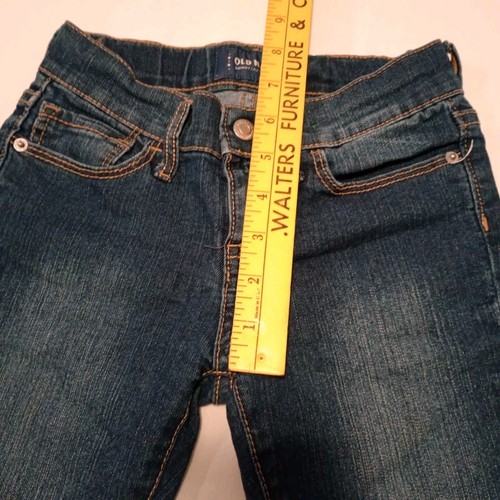 Old Navy Girls Denim Skinny Jeans Size 6 Regular Distressed Blue Adjustable, LNC - Picture 6 of 12