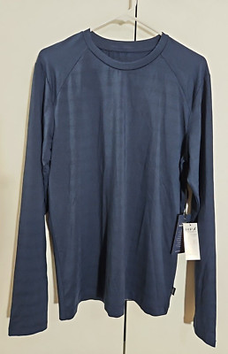 RFX Rainforest Men's Performance Shirt Small Long Sleeve Layering NWT Blue [A7]