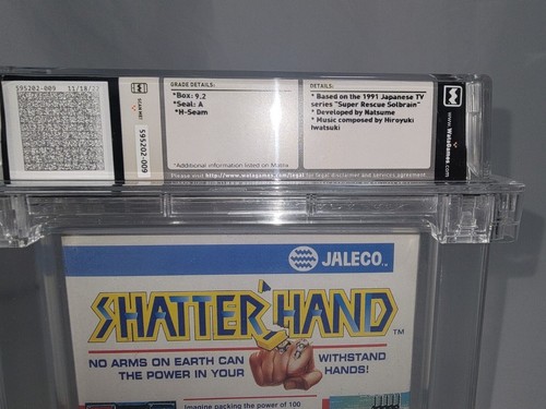 Shatterhand NES 1991 WATA 9.2 - Rare Mint Brand New Factory Sealed - Picture 3 of 6