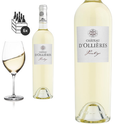 6er Karton 2021 Côteaux Varois en Provence blanc PRESTIGE von Château d'Ollières