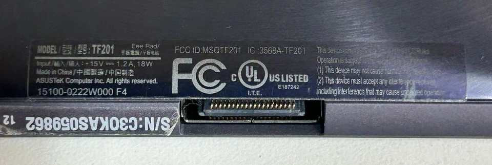 Asus TF201 Eee Pad. Amatista. No probado Foto 3 de 3