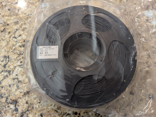 Any Cubic 3D Printing Filament PLA 1.75mm 1kg Black
