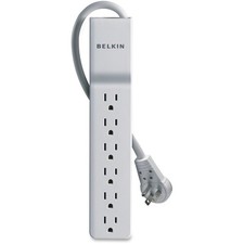 Belkin 6-Outlet Home/Office Surge Protector with Rotating Plug and 8' Power Cord