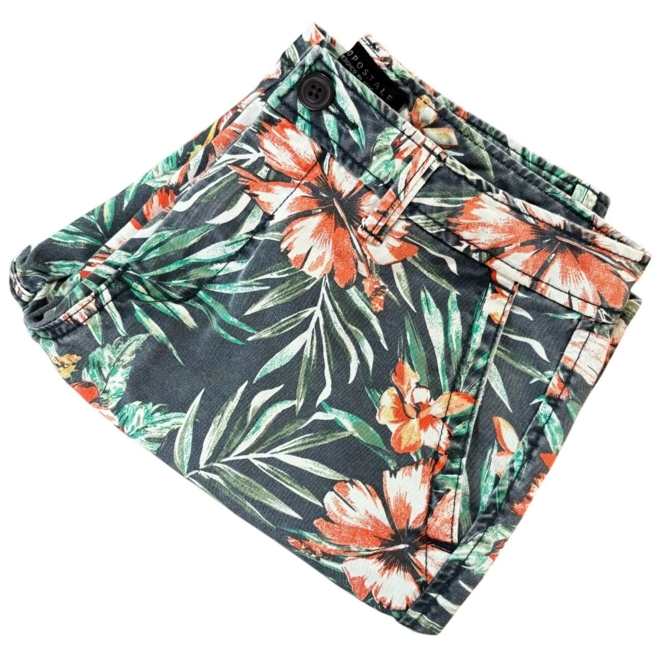 AEROPOSTALE Mens Shorts 29 Tropical Floral Cotton Chino Casual Summer