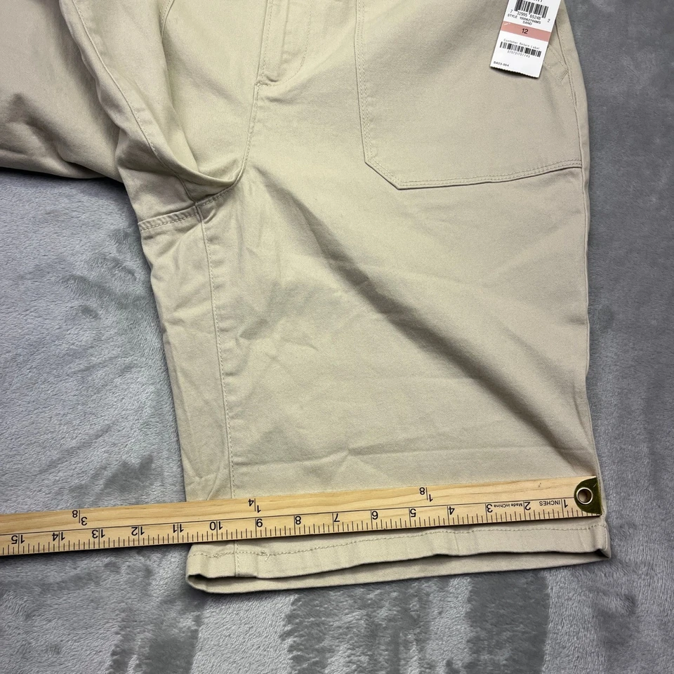 Bermudas Charter Club Bolsillos Utilitarios Beige Arena Mujer Talla 12 Se Ajusta 34" Nuevo con Etiquetas Foto 4 de 4