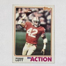 1982 Topps - In Action Ronnie Lott #487 (RC) Fair Condition 
