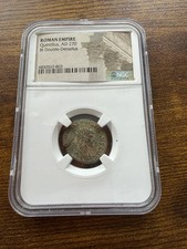 Quintillus, 270 d.C. Doble denario BiIlon. Era del Caos. Certificado NGC.
