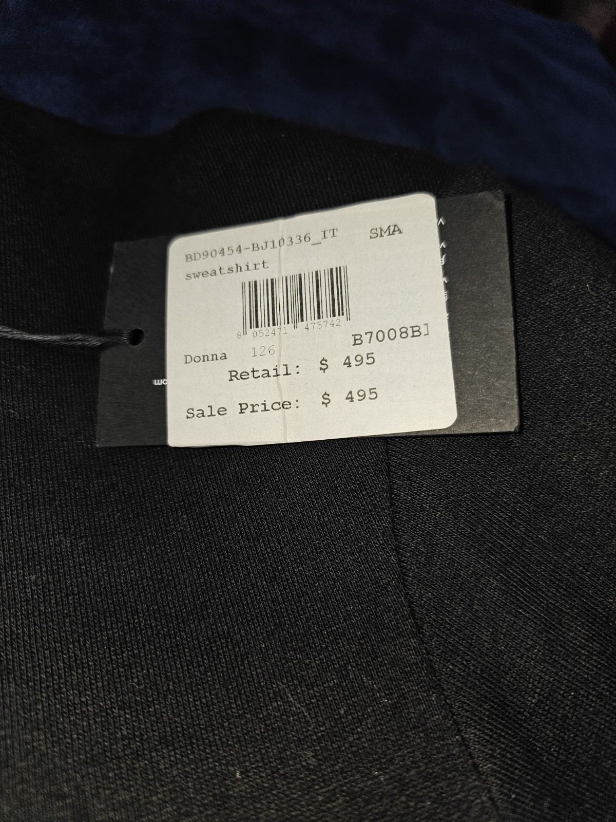 Versace Versus Graphic Sweatshirt Dress Size Small thumbnail 9