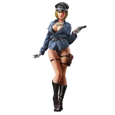 1/35 1/24 1/14 Resin Model Kit Modern Asian Beautiful Girl Officer Uniform Pin U