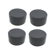 4PCS 1.98 Inch Dark Gray Bearing Dustproof Rubber Caps Trailer Hub Dust Cover