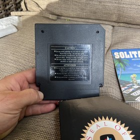 Solitaire Nintendo NES Game W Instructions American Video Entertainment Sleeve