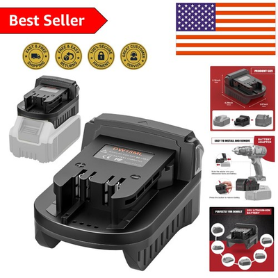 #ad DeWalt to Milwaukee Battery Adapter 18 20V Lithium Converter for Tools $18.99