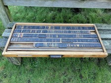 10 LINE 42mm WINDSOR ELONGATED WOODEN LETTERPRESS PRINTING TYPE INC RES TYPECASE