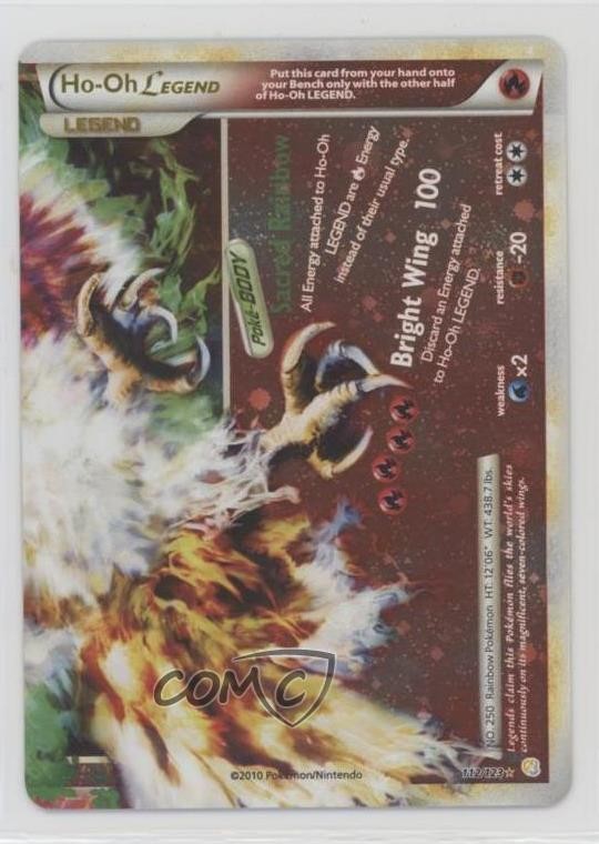 Ho-oh Legend Pokémon HeartGold & SoulSilver #112 2010