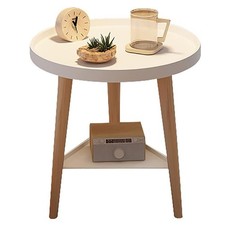 Tavolino da caffè a 2 piani tavolino da caffè tavolino da divano tavolo per laptop comodino