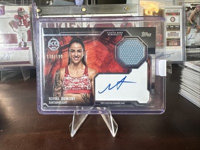 2025 Topps Knockout UFC Knockout Autograph Relics Norma Dumont /199 #KAR-ND