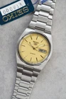Seiko 5 7009-3130 Vintage Watch, Original Parts, Yellow Dial
