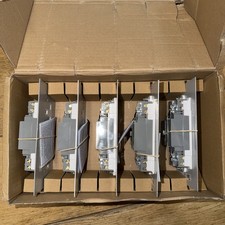 Electrak Legrand CR036 100mm Plate 2 Gang RCD Socket Box of 5 - New