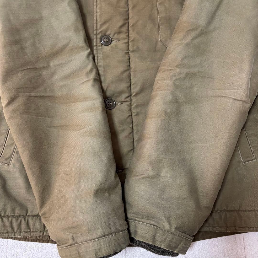 Buzz Rickson's A-2 Deck Jacket Military Khaki L V… - image 8