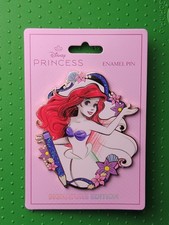 New PALM Ariel Little Mermaid Sketch Jumbo Glitter Pink Ala Mode Pin 2026 LE 600