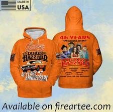 The Duke Of Hazzard Cooters 46 Years Of Memories 3D Hoodie
