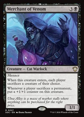 Merchant of Venom - #27 - Commander: Secrets of Strixhaven - NM MTG