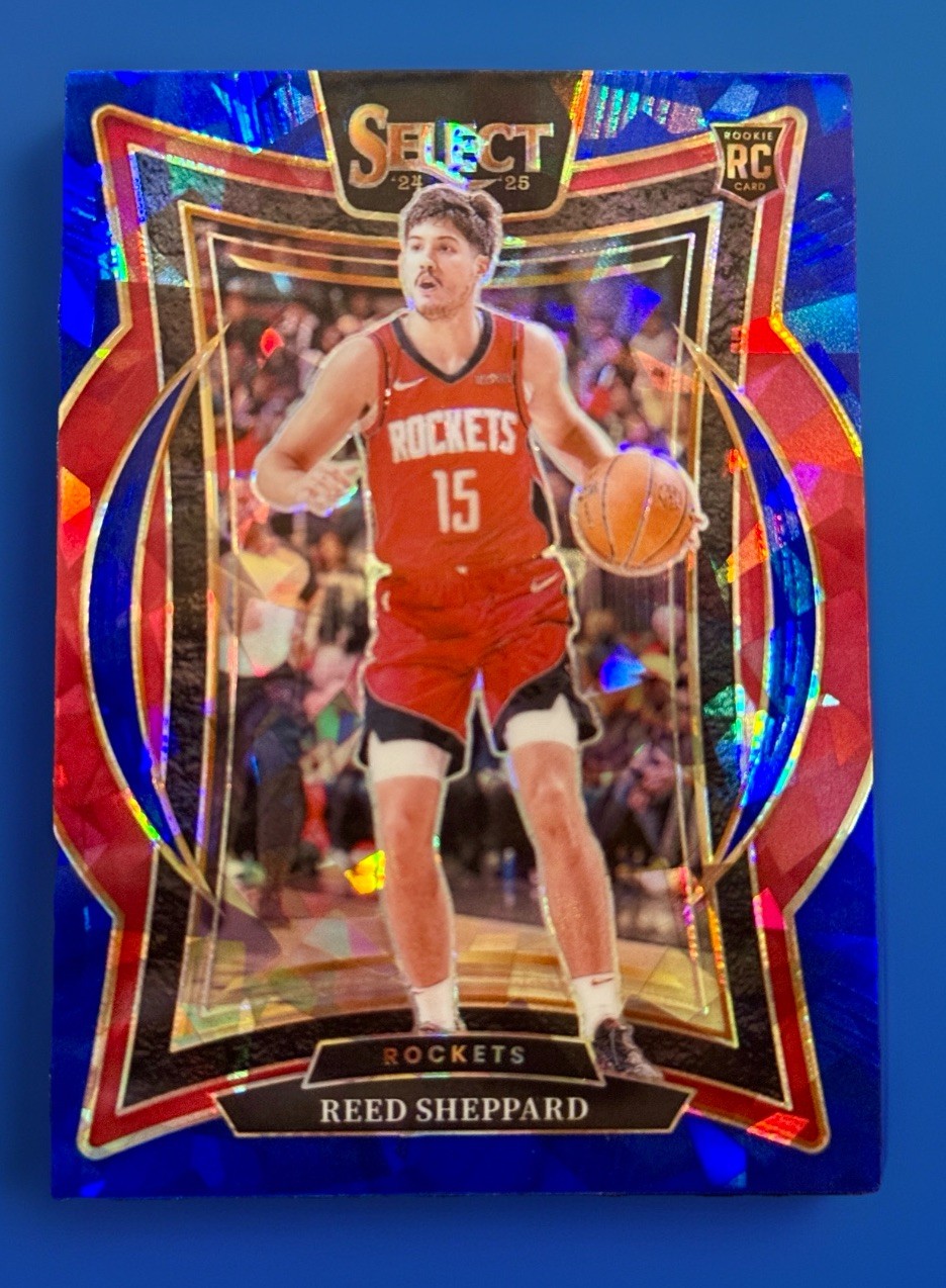 Reed Sheppard Blue Cracked Ice Prizm #68