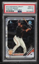 2019 Bowman Draft Chrome Hunter Bishop (Batting) #BDC-31 PSA 10 GEM MT 02u0