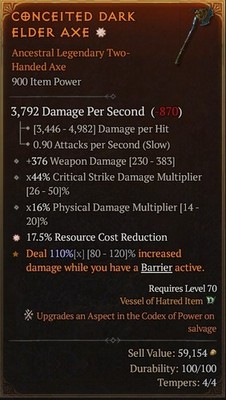2H Axe 1GA 900 IP Season 13 SC D4 PS5
