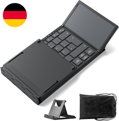 Inateck Faltbare Mini Tastatur, Ki-Funktion Mit Touchpad,3 Bluetooth-Kanälen, Ko