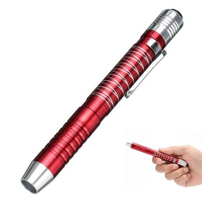 Aluminium Pen Style Taschenlampe 1W LED rot 7x1x1cm f??r Wandern Outdoor Einsatz