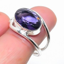Purple Amethyst Gemstone 925 Sterling Silver Jewelry All Size Ring For Gift