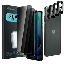 3 Pack Privacy Screen Protector for Motorola Moto G 5G 2024 With 3 Pack Camer...